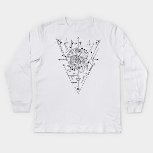 Fenrir | Norse Pagan Symbol Kids Long Sleeve T-Shirt